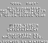 Cool Spot title screen for GameBoy